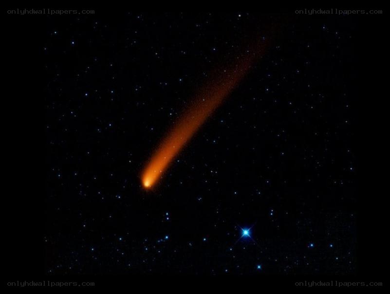 Comet in the night sky