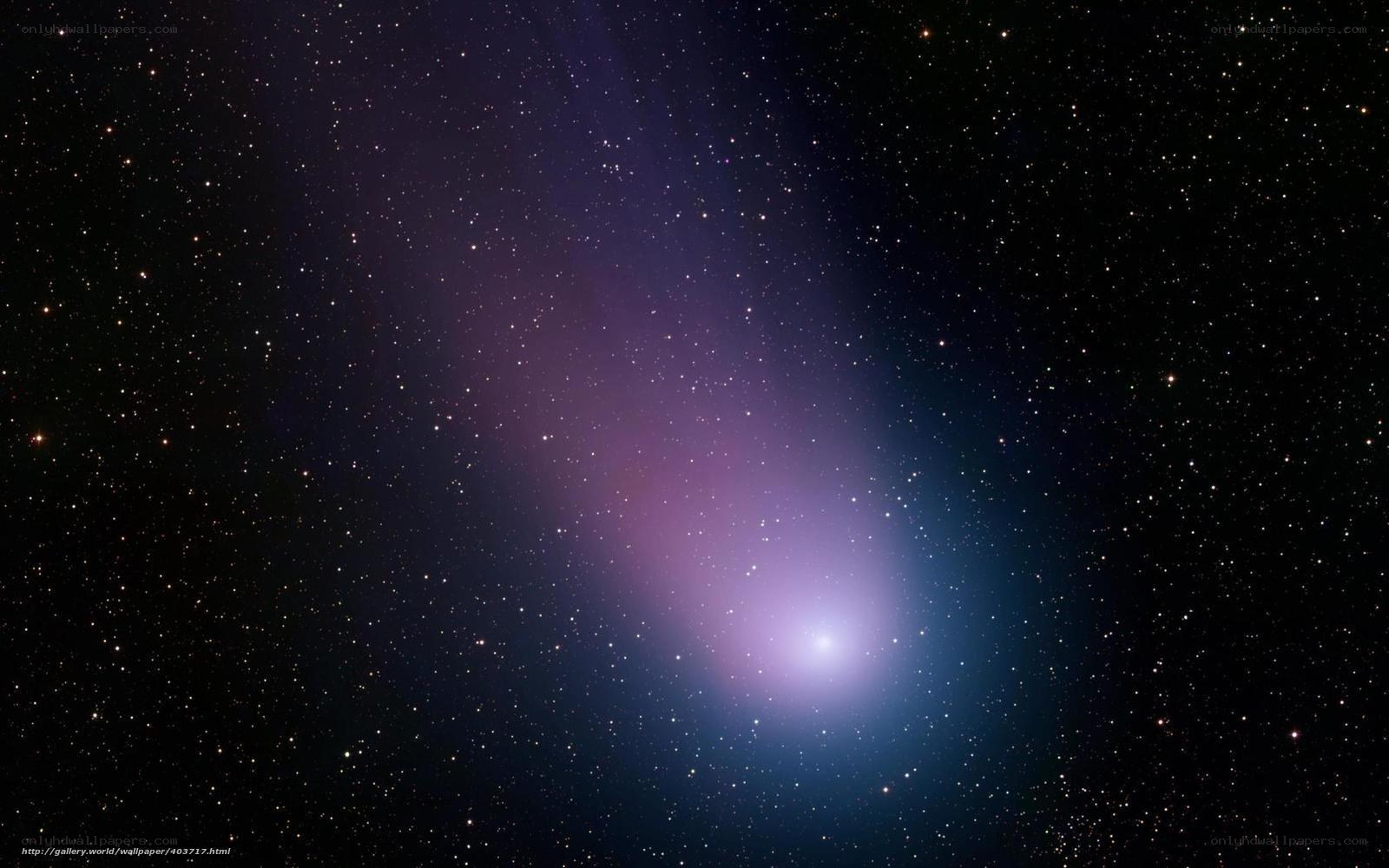 Comet in the night sky