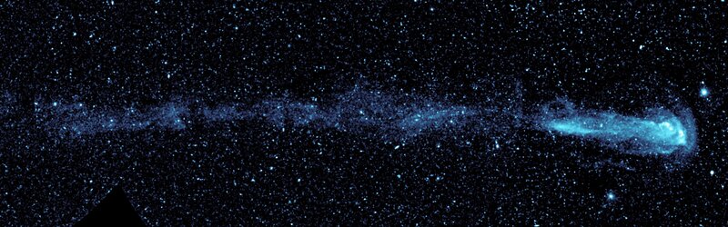 Comet in the night sky