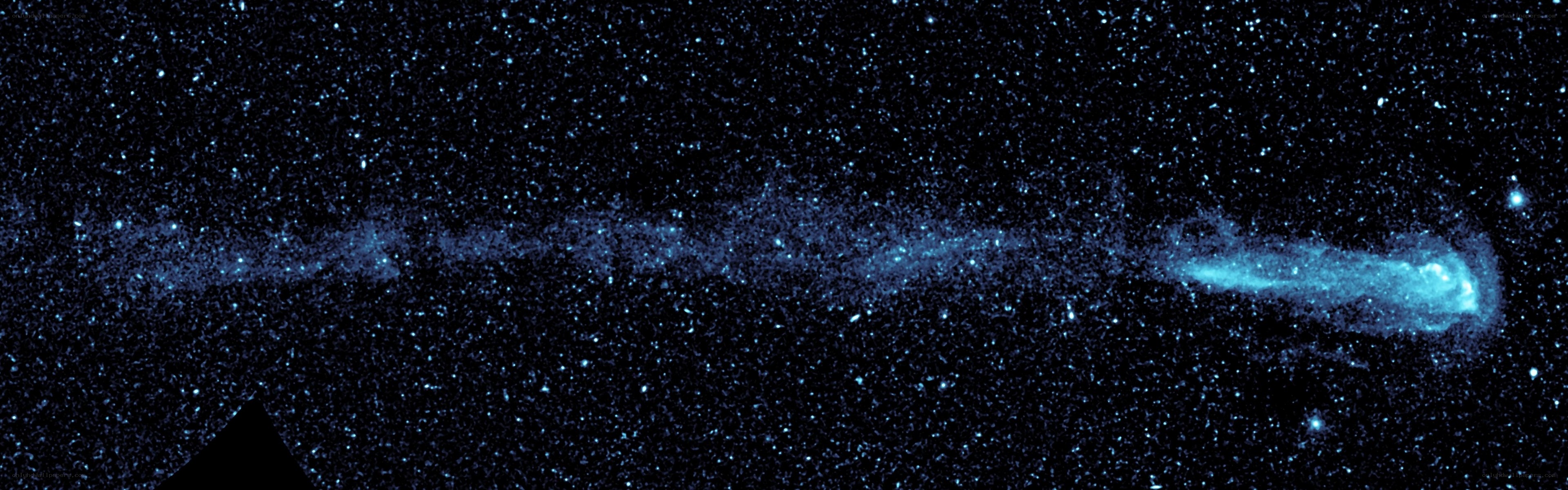 Comet in the night sky
