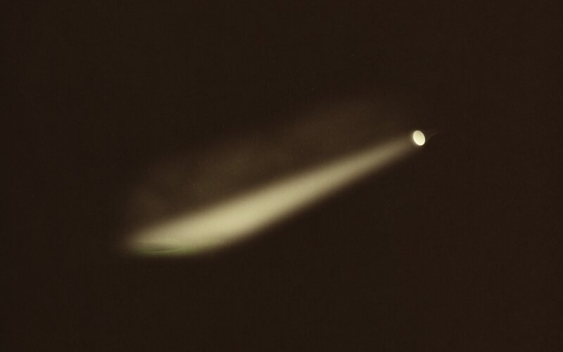 Comet in the night sky