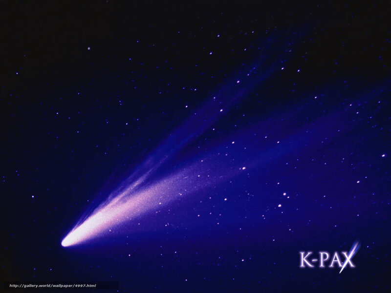 Comet in the night sky
