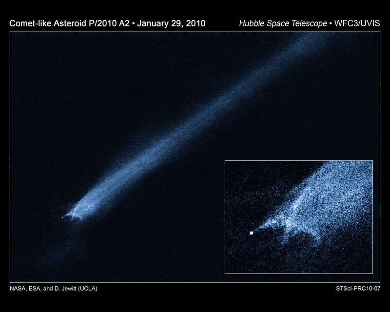 Comet-like asteroid P/2010 A2