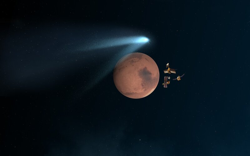 Comet Near Mars