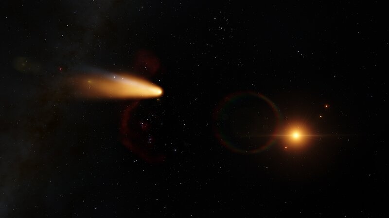 Comet Near Star
