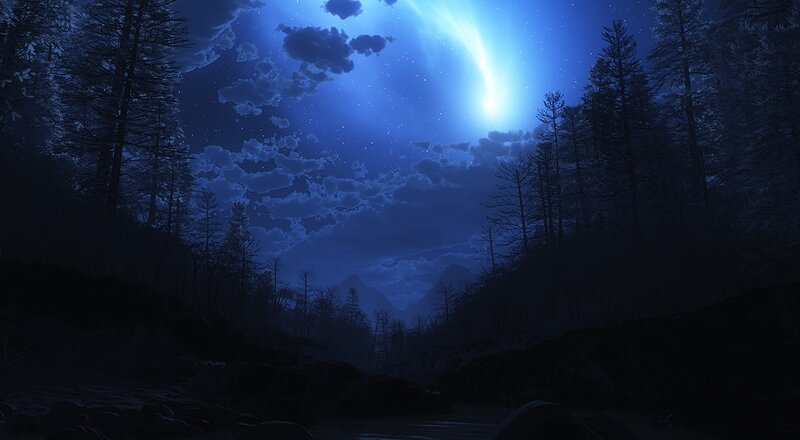 Comet over Forest