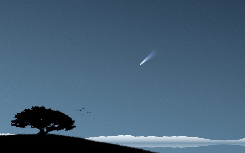 Comet over Tree