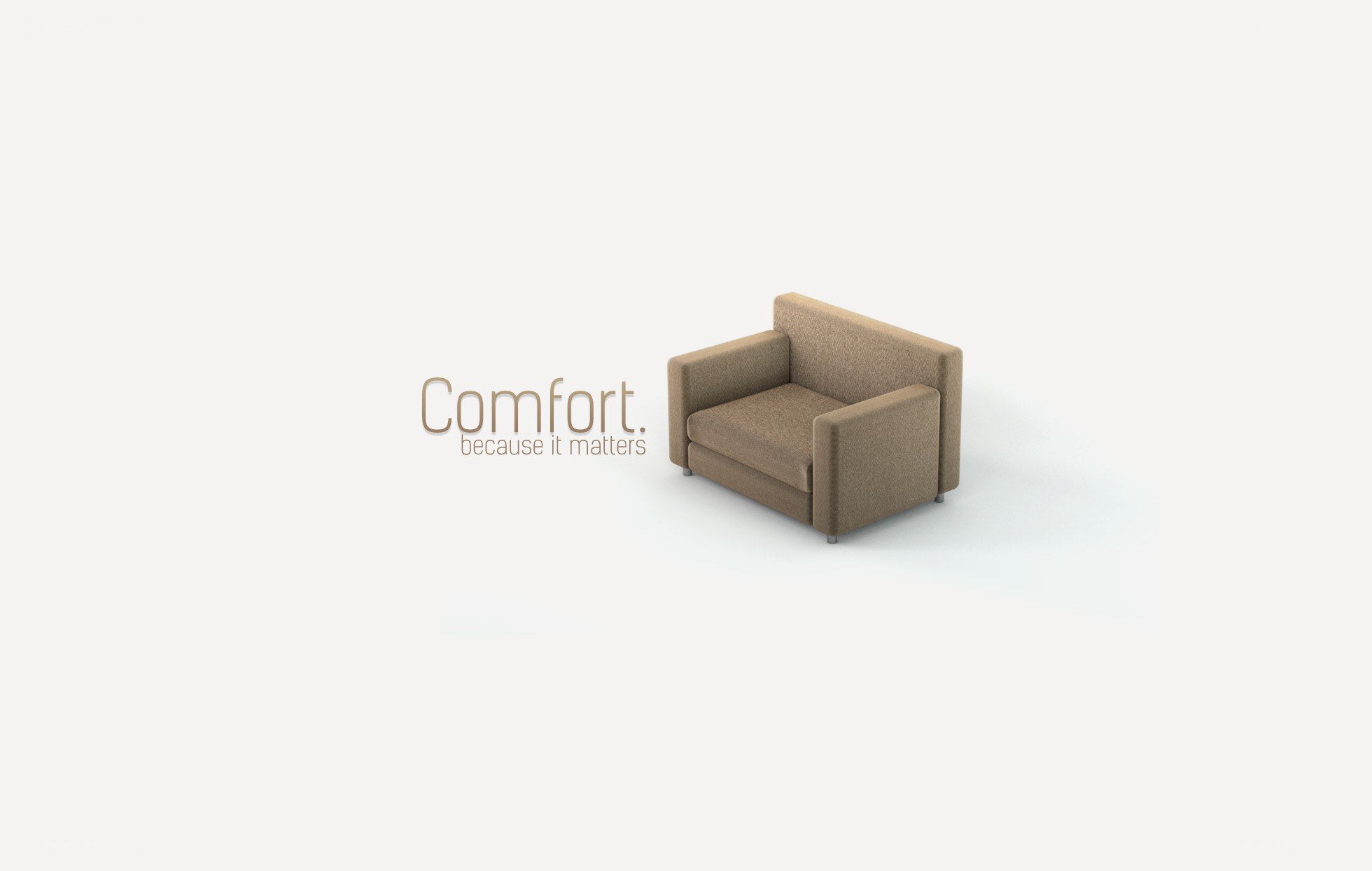 Comfort armchair ad
