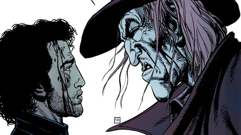 comic book character confrontation