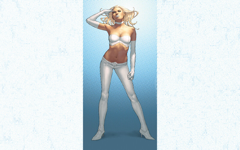 comic book character in white suit