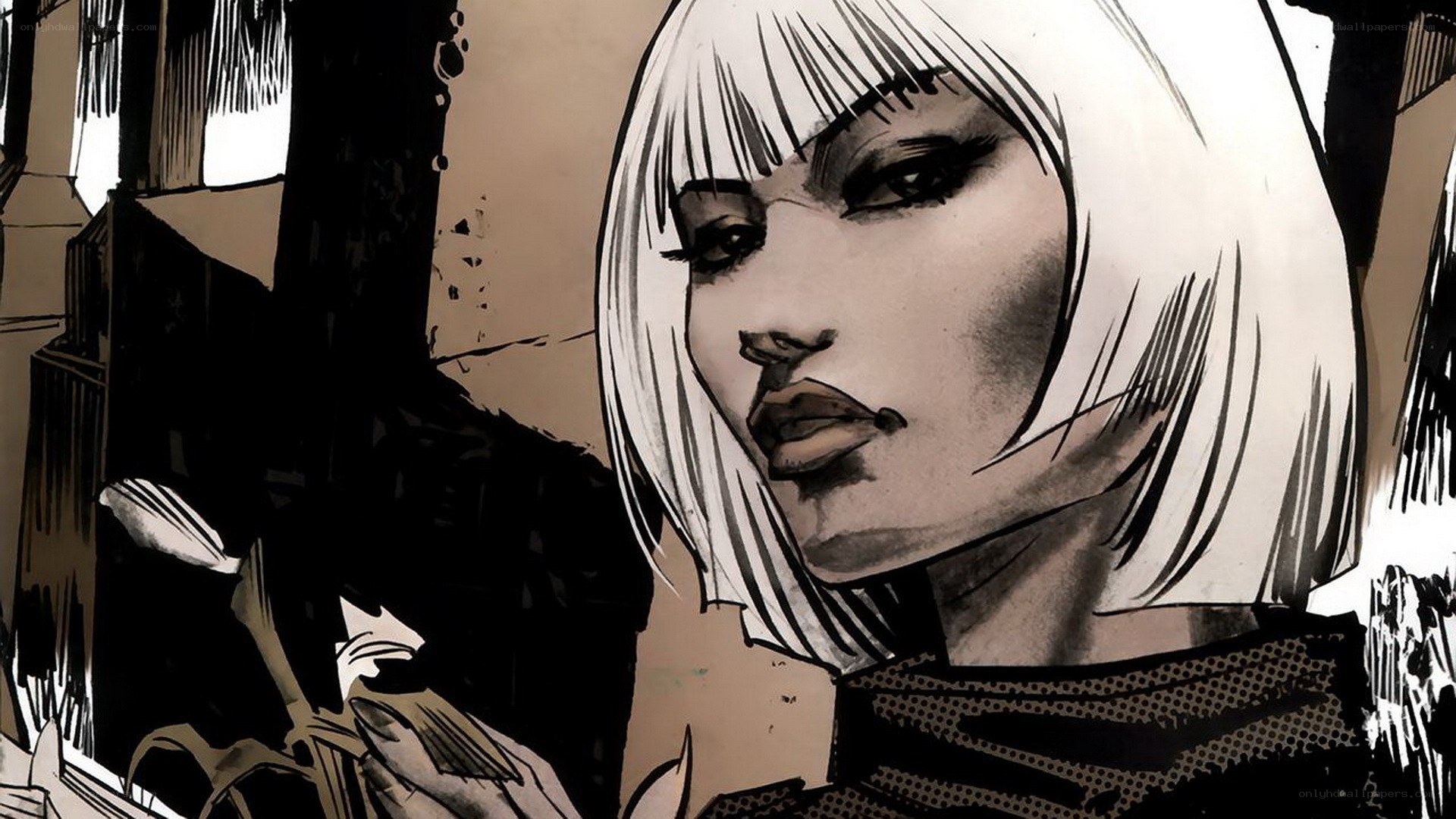 comic book character portrait