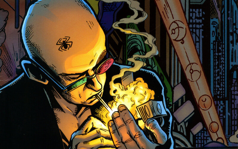 comic book character smoking