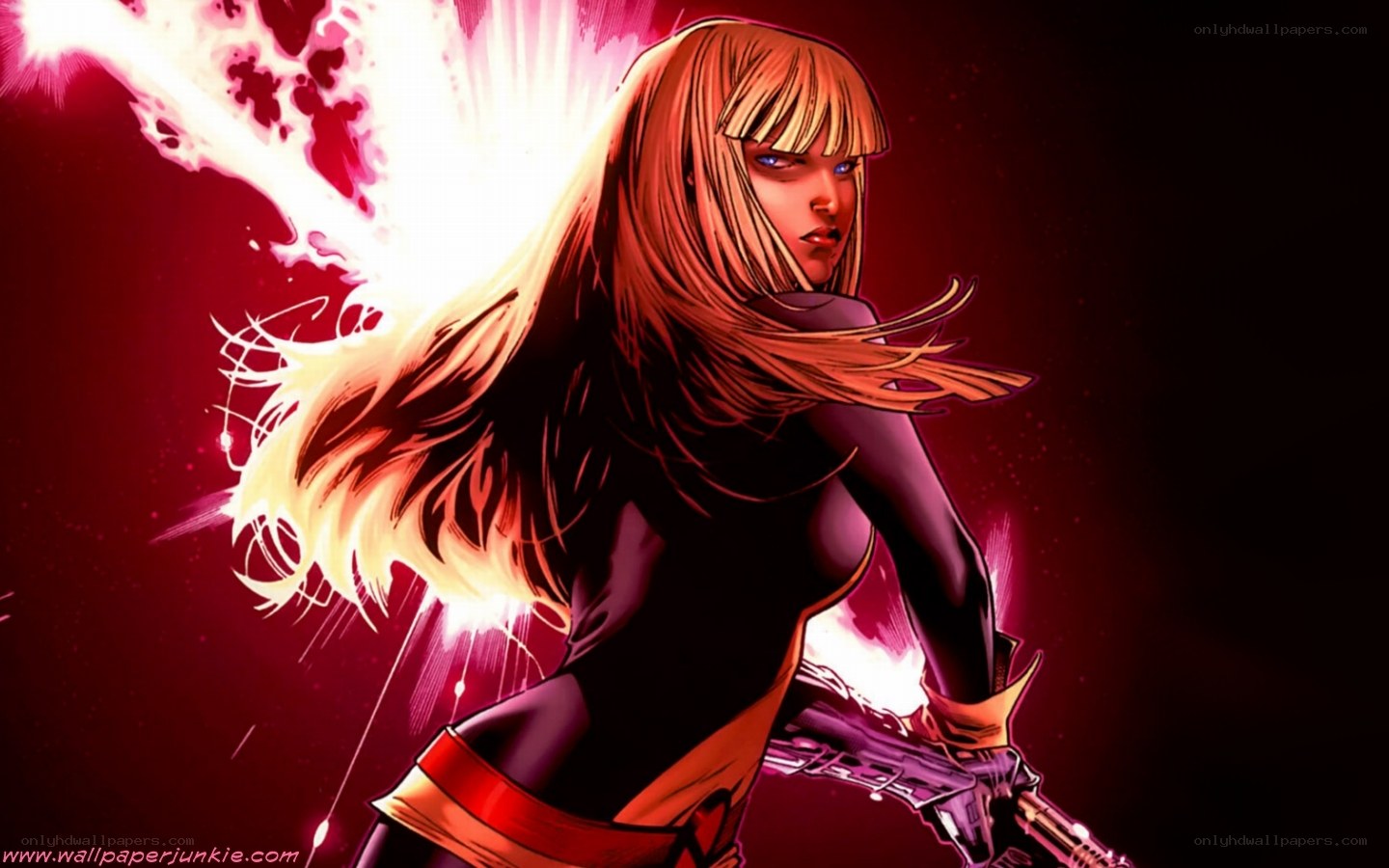 comic book character with energy blast