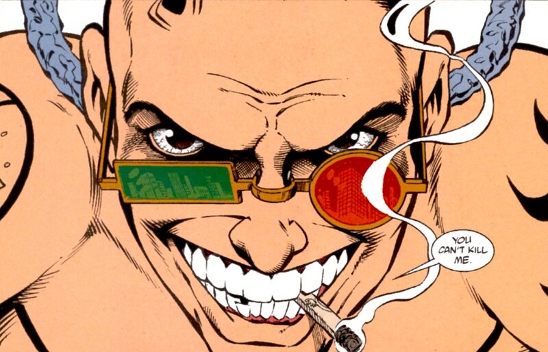 comic book character with glasses