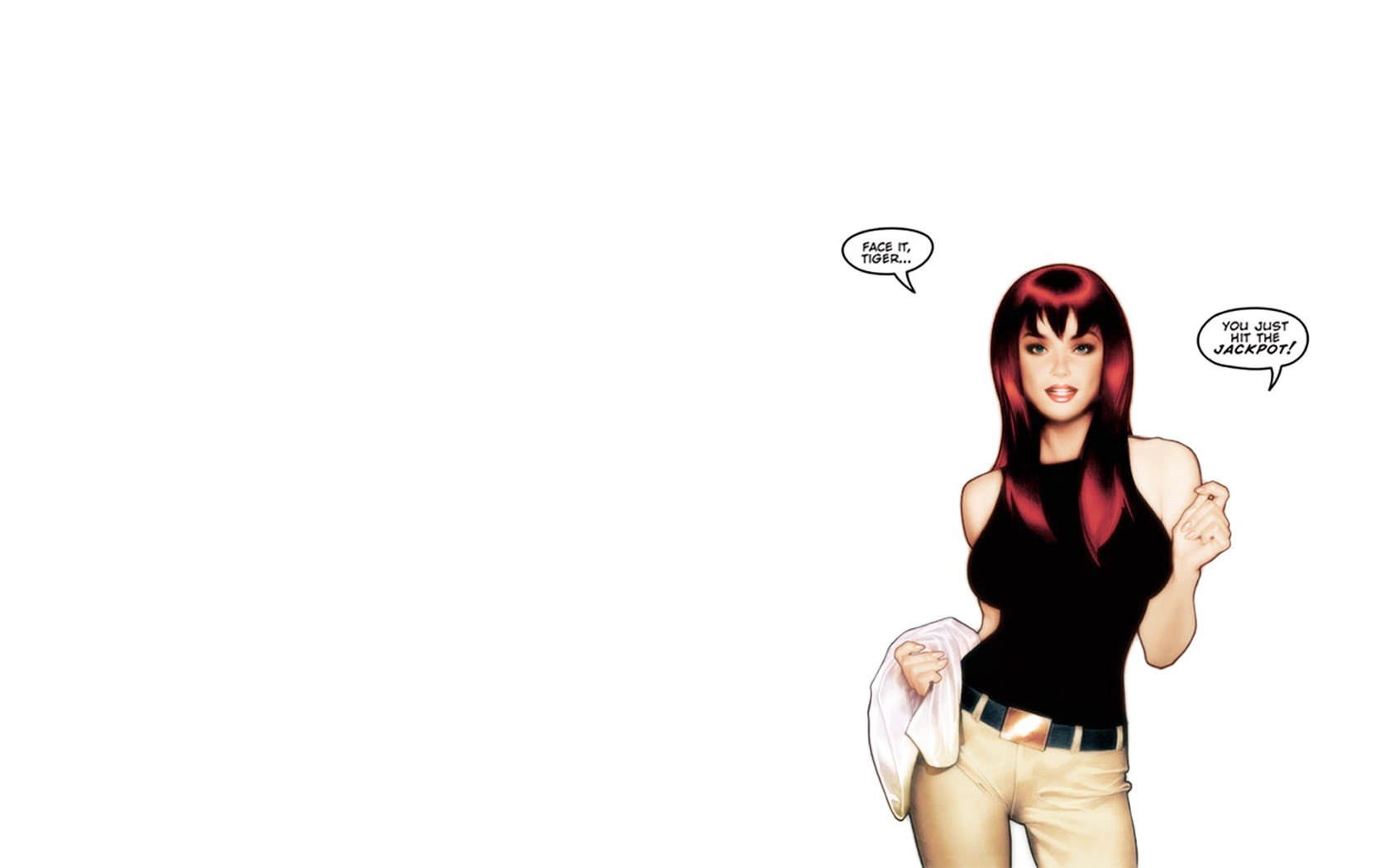 comic book character with red hair