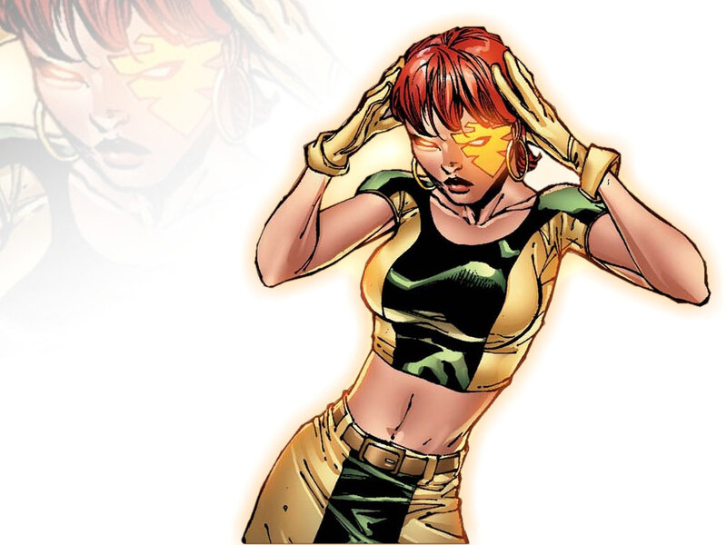 comic book character with red hair