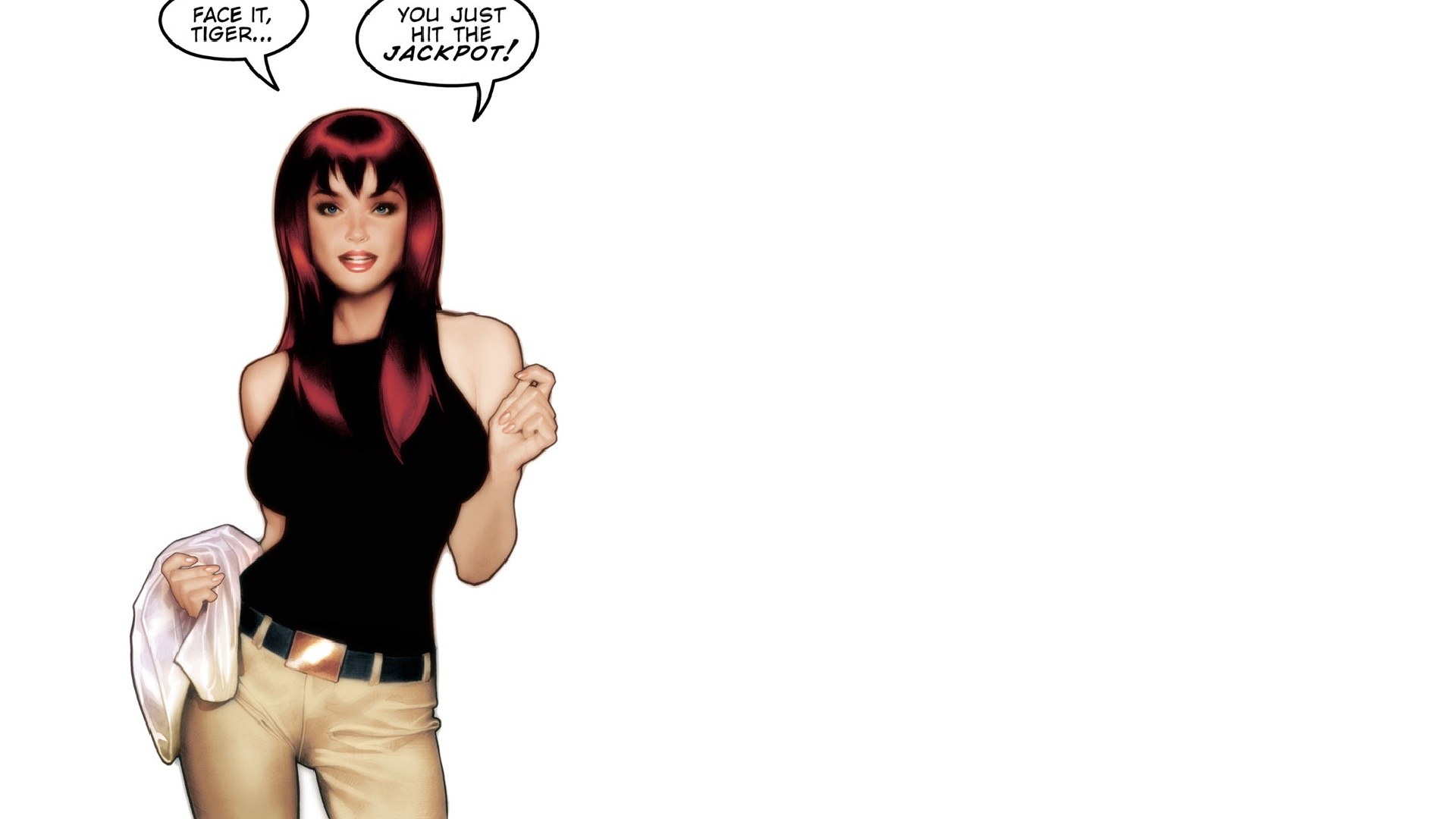 comic book character with red hair