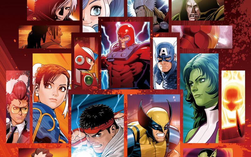 Comic Book Characters Collage