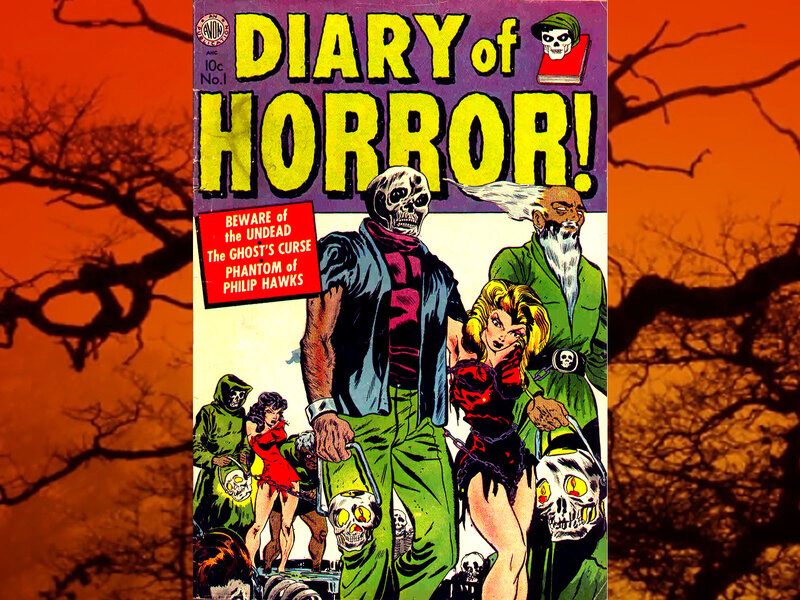 Comic Book Cover Art — Purple