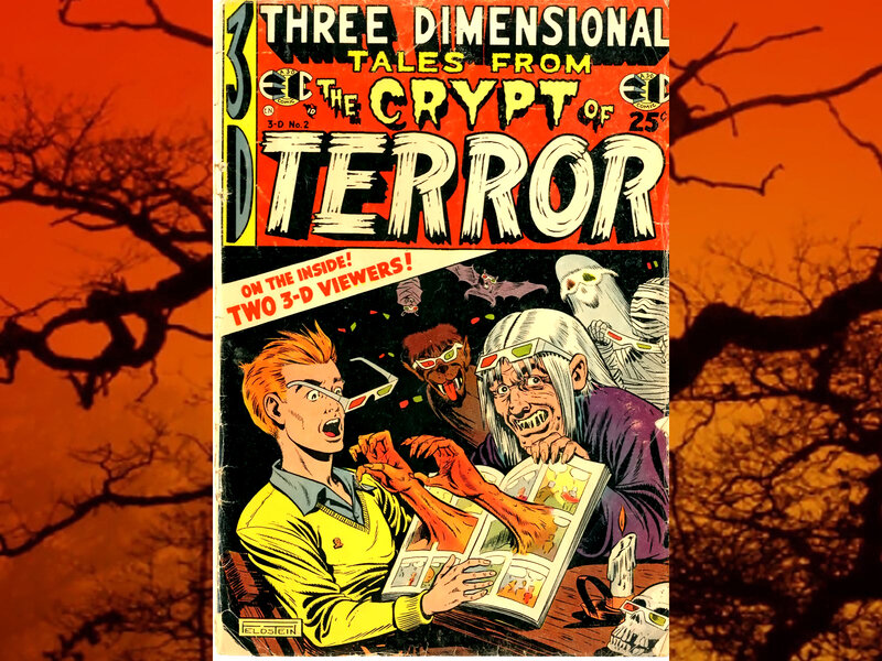 Comic Book Cover — Orange, Spooky