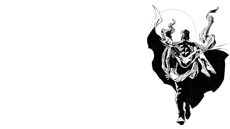 comic book illustration of a hero