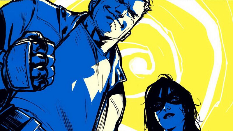 comic book illustration of two characters