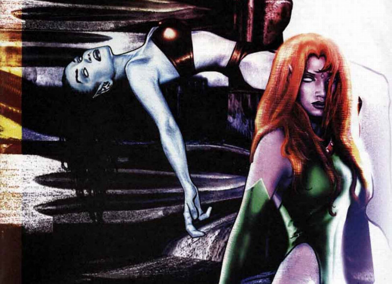 comic book illustration of two women