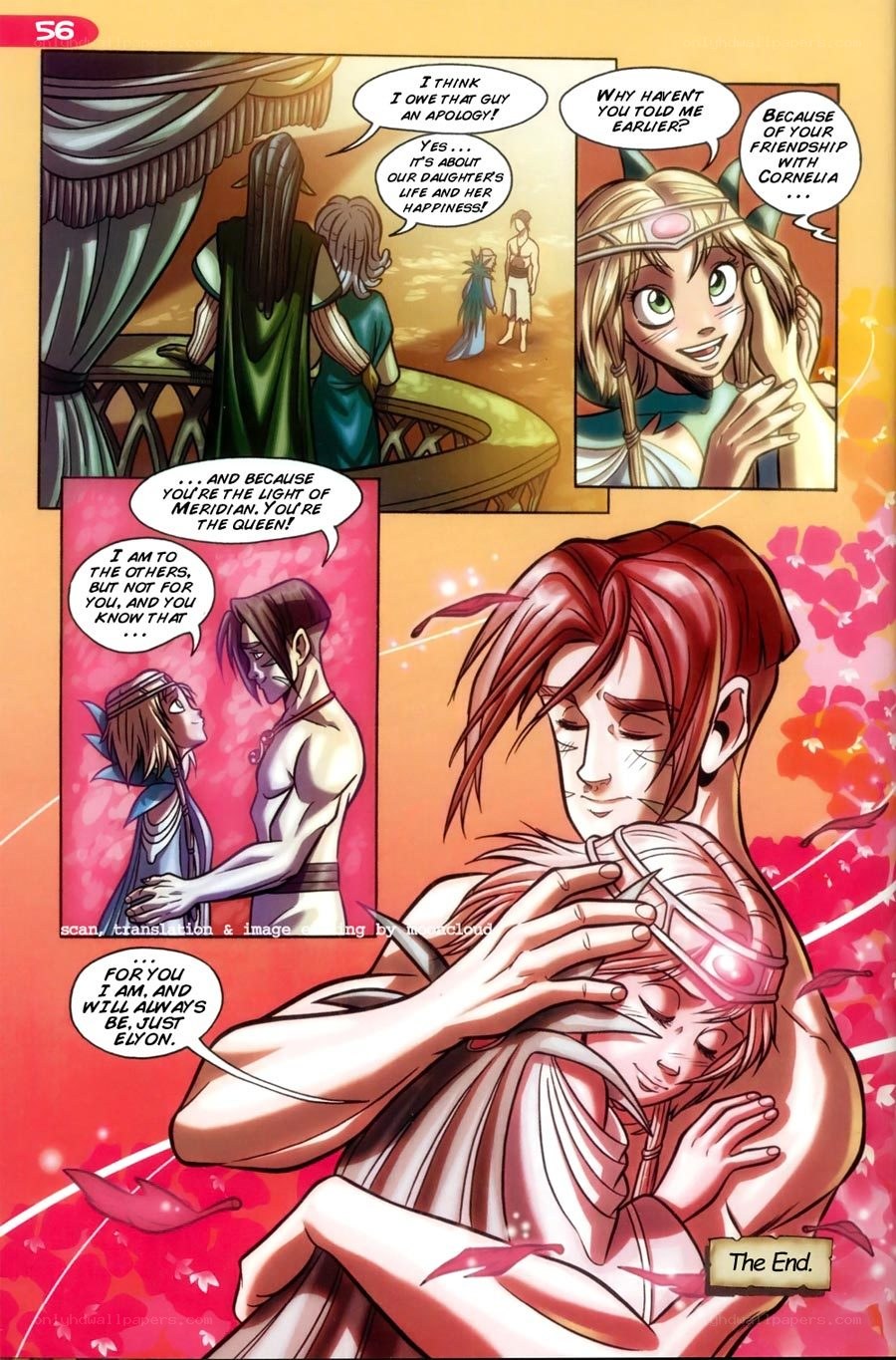 comic book page with characters