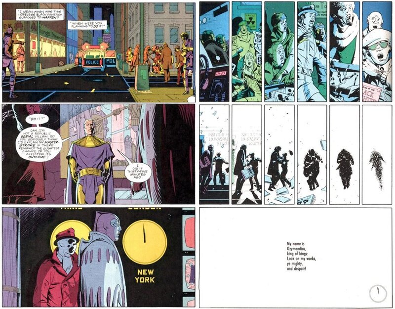 comic book page with multiple panels