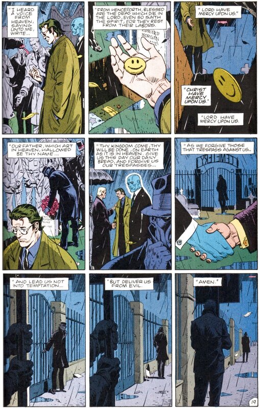 comic book page with prayer scene