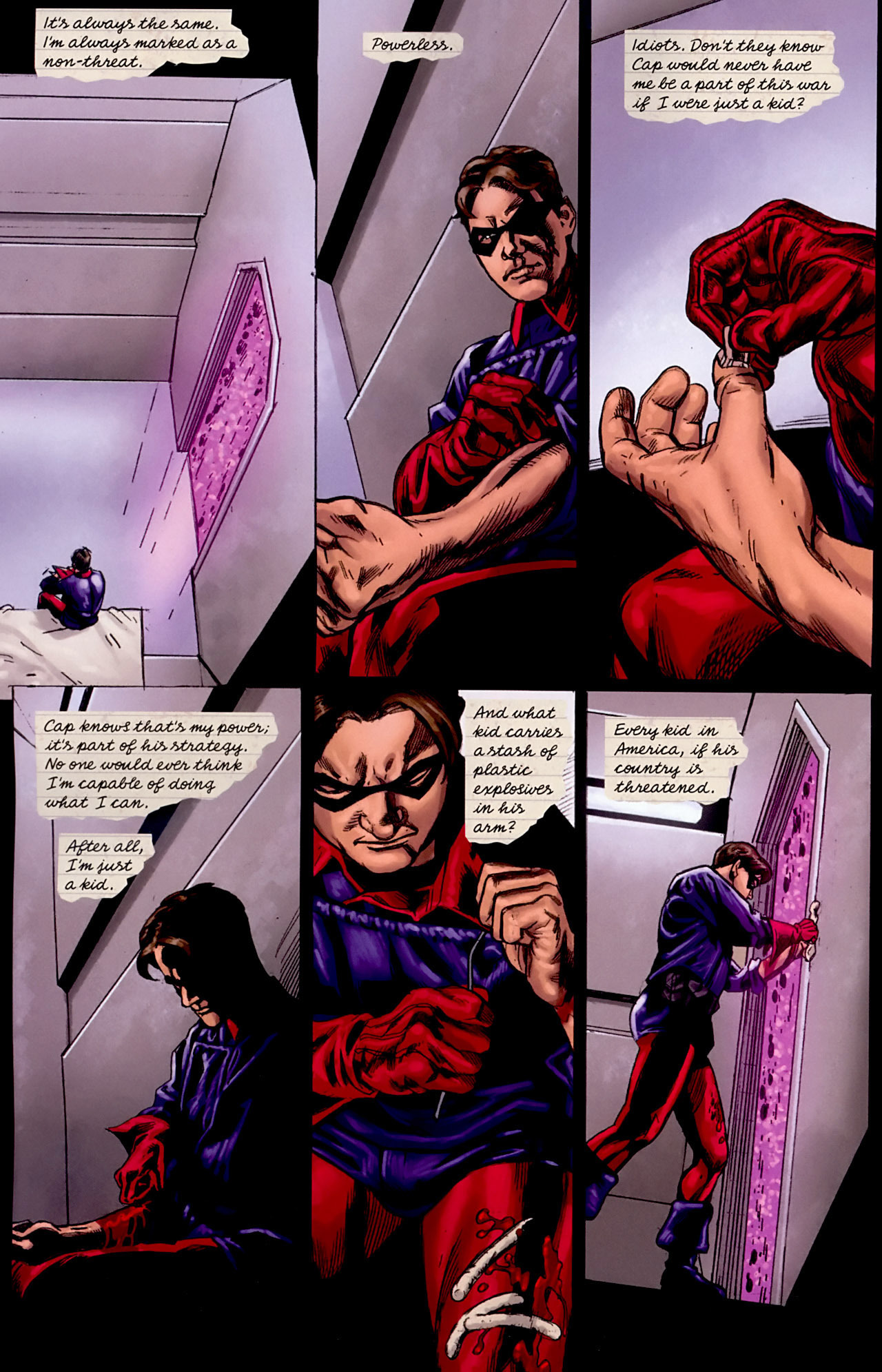 comic book panel sequence