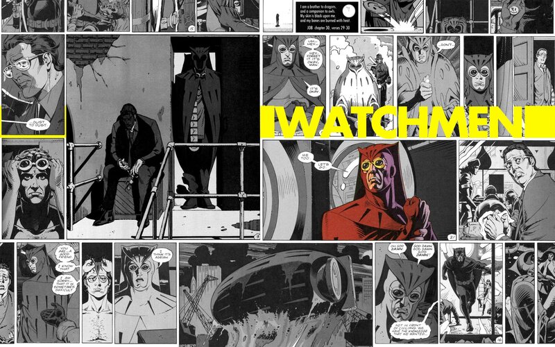 Comic Book Panels Collage — Black