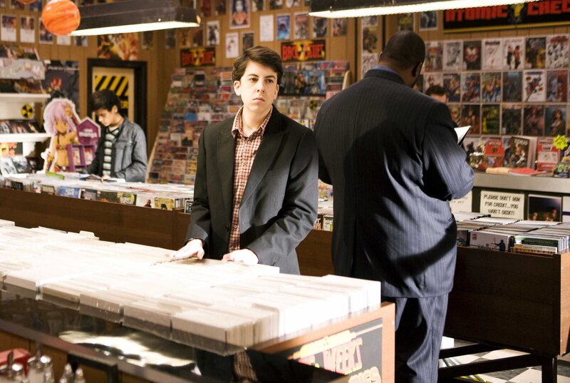comic book store scene