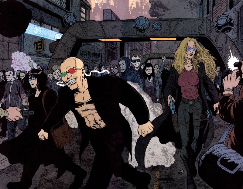 comic book street scene