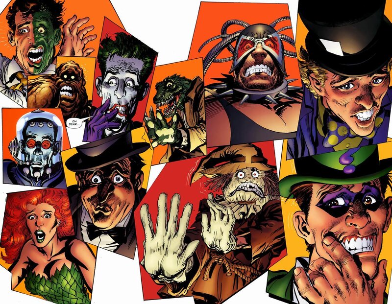 Comic Book Villains Collage