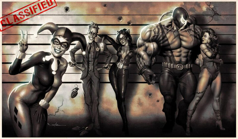 Comic Book Villains in Lineup