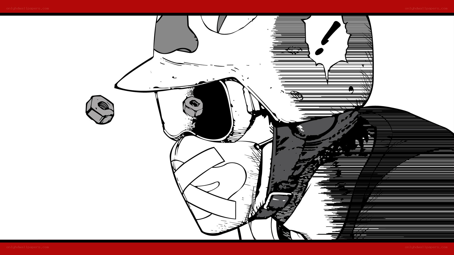 comic character hit by bolt