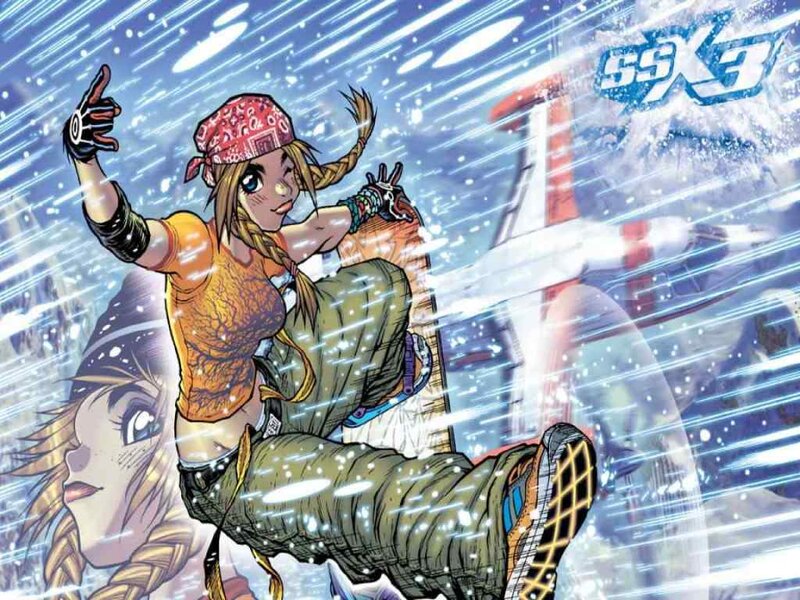 comic character in action