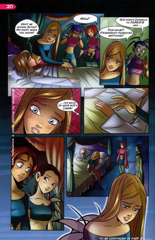 comic page with fairies