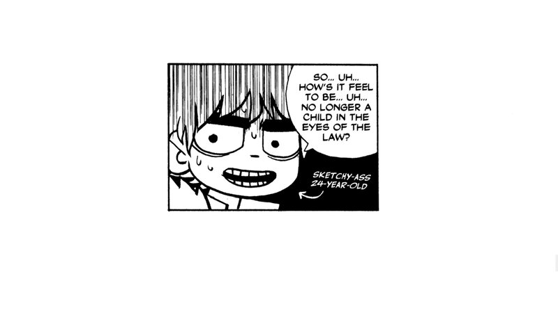 comic panel of character speaking