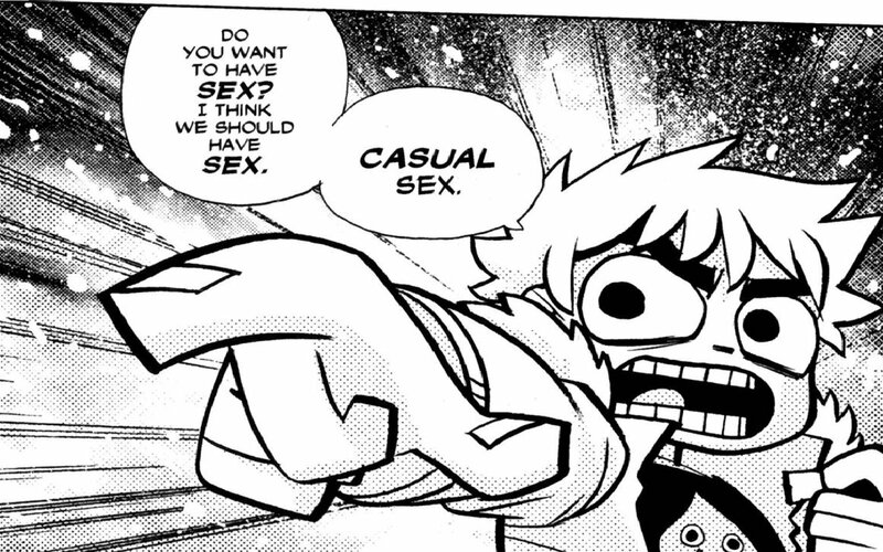 comic panel with sexual dialogue