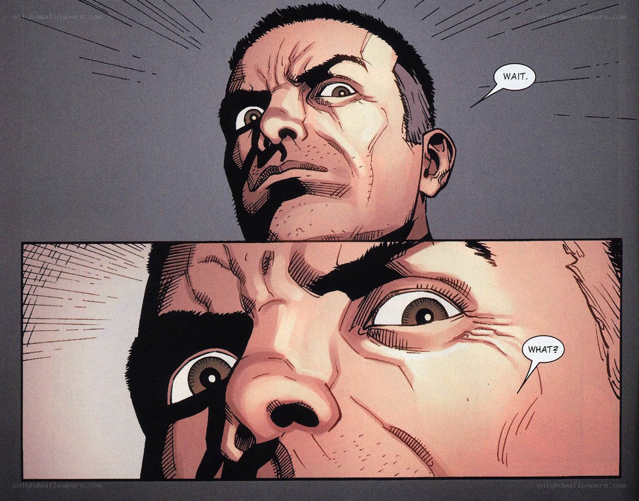 comic panel with shocked man