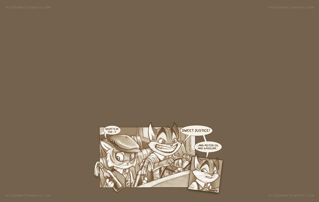 comic strip of anthropomorphic cats