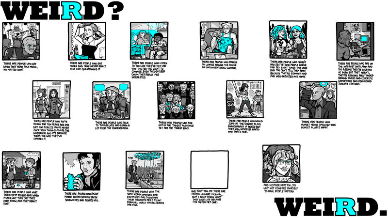 Comic Strip Panels — Black