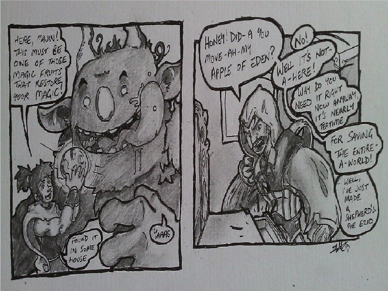 Comic Strip with Characters