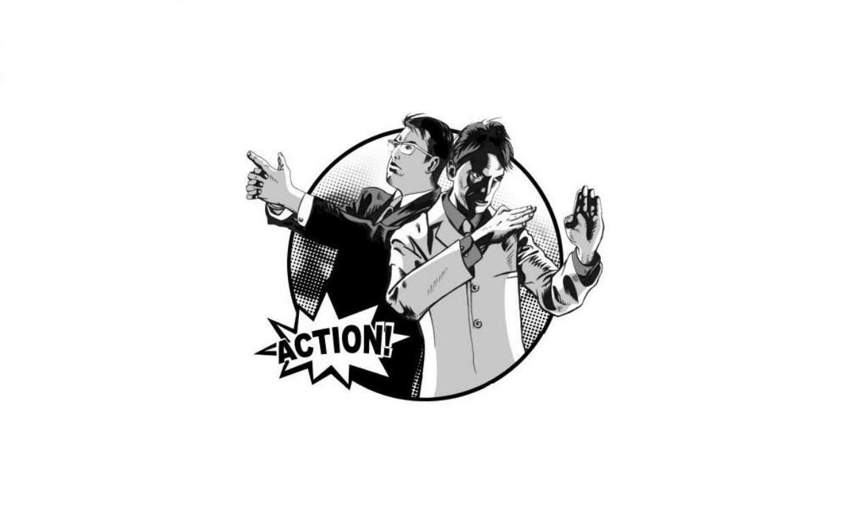 comic-style action illustration