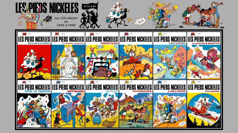 Comics Collection — Yellow, Humorous, Comic, Cartoon Characters, Comic Book Covers