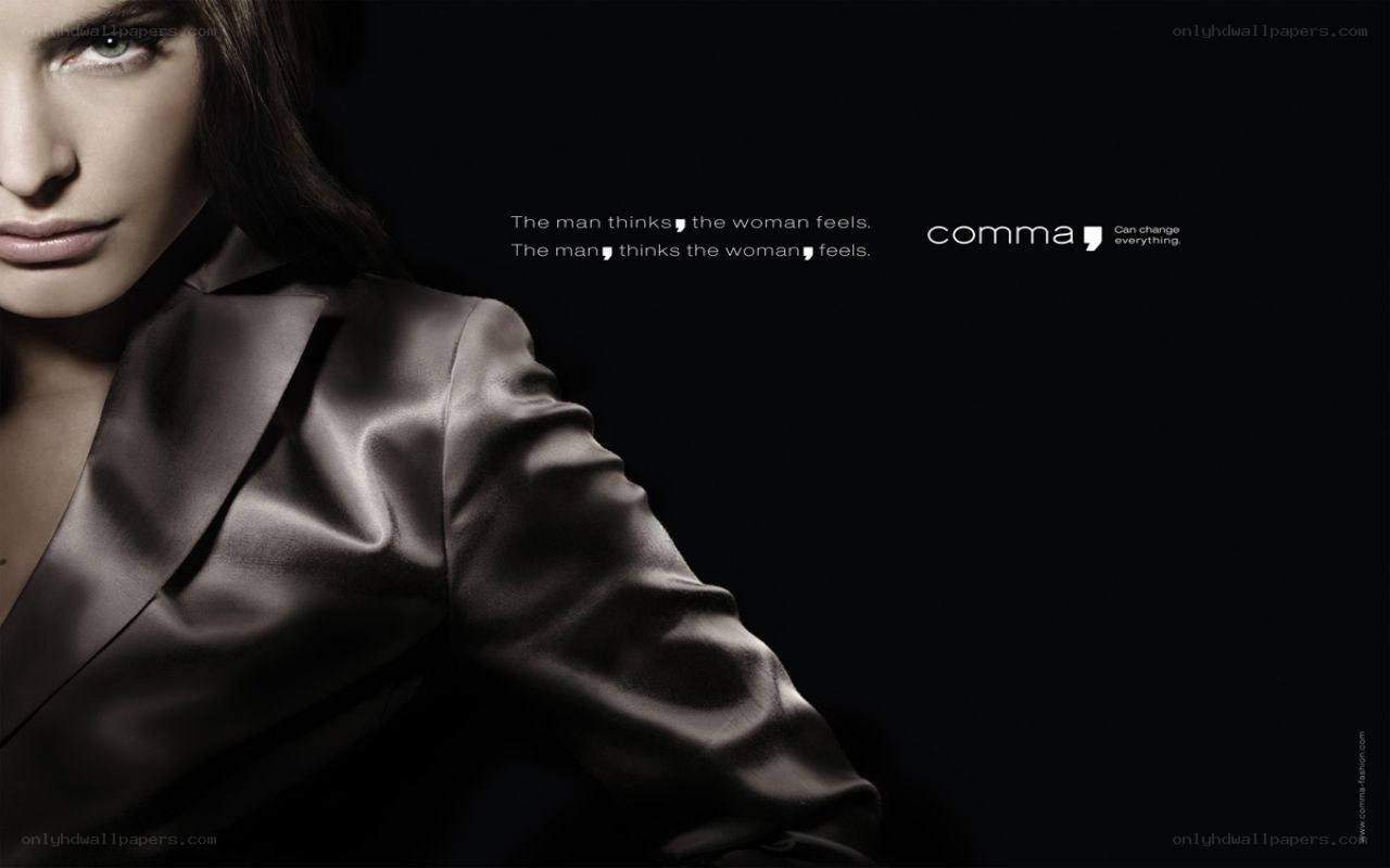 Comma fashion advertisement