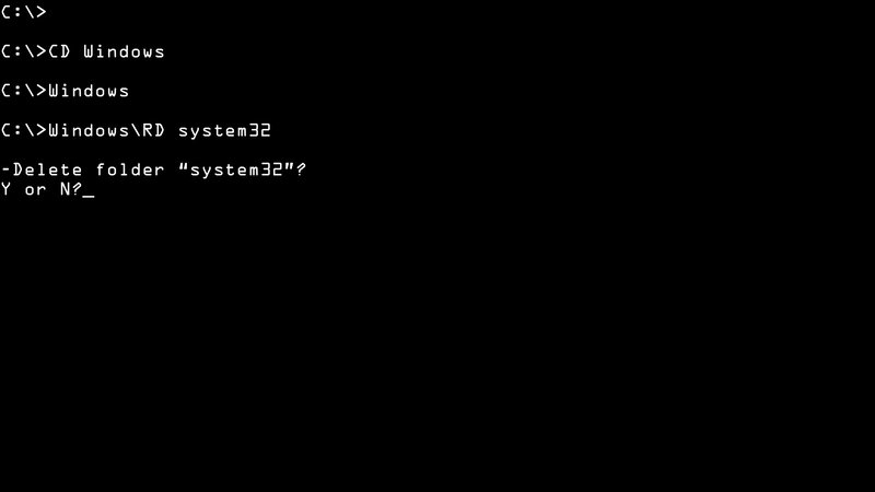 command prompt folder deletion