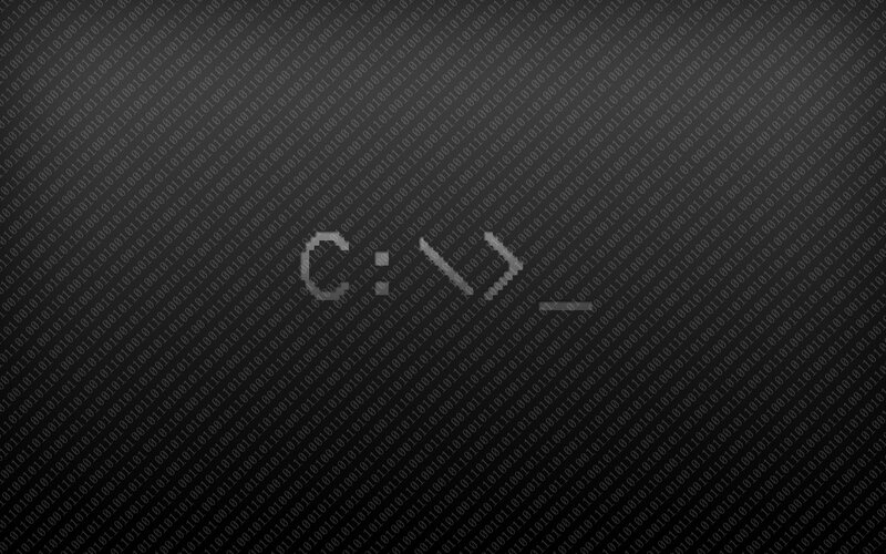 Command Prompt on Binary Background